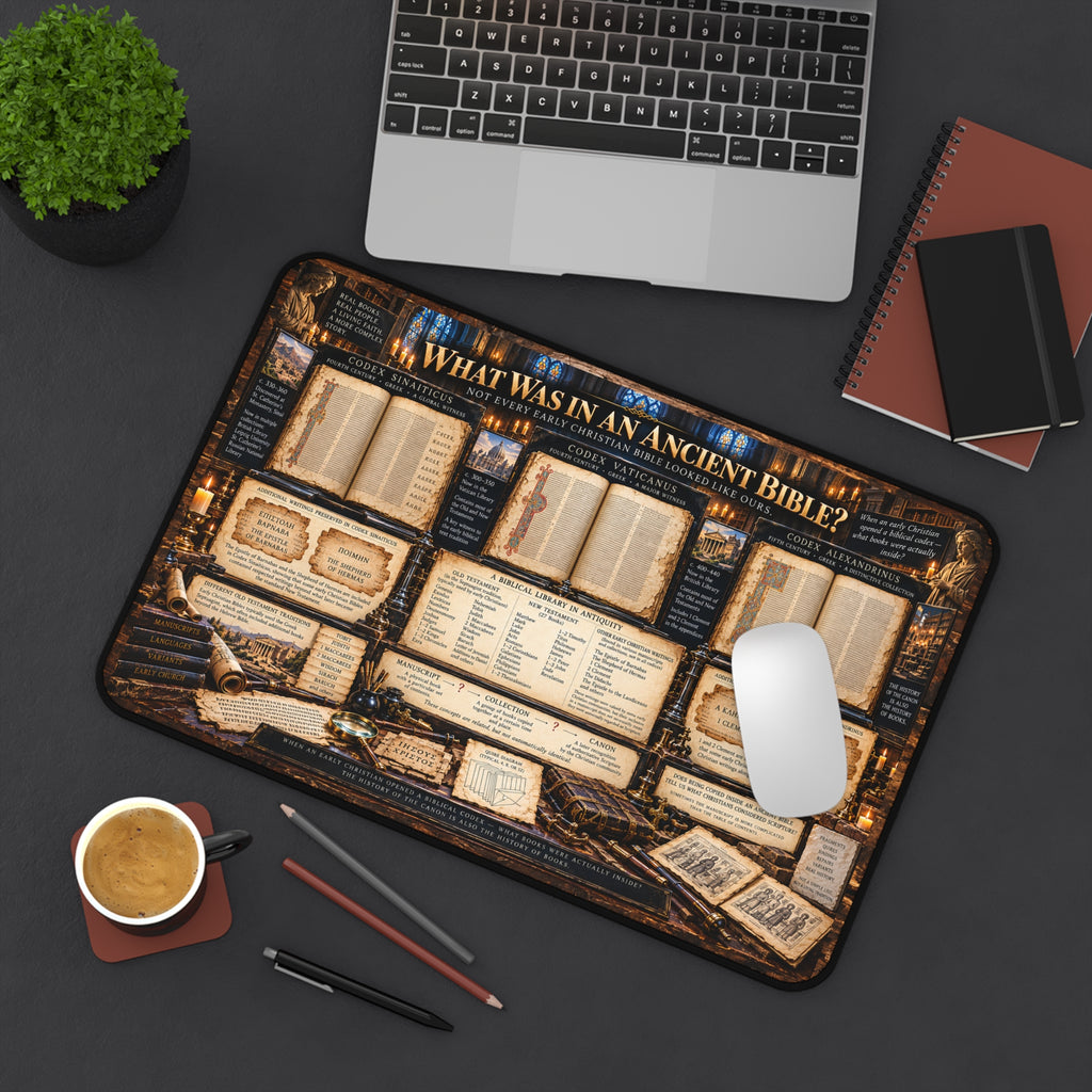 Early Christian Codices & Biblical Canon Desk Mat