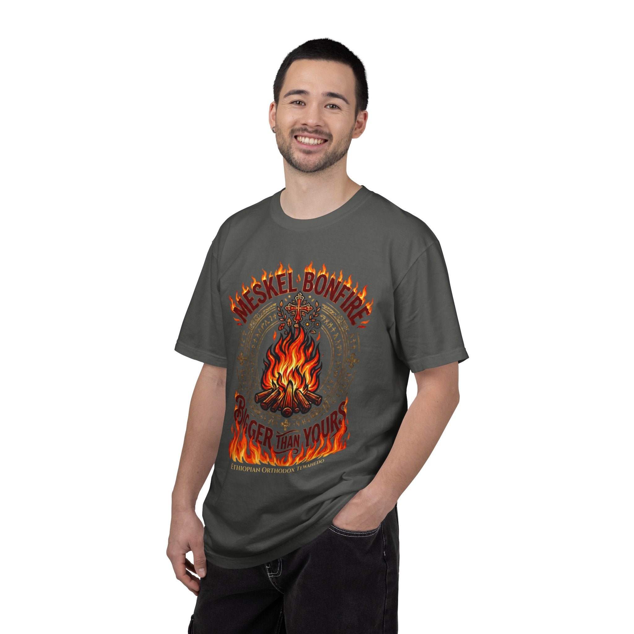 ETHIOPIAN ORTHODOX T-Shirt: Meskel Bonfire Bigger Than Yours