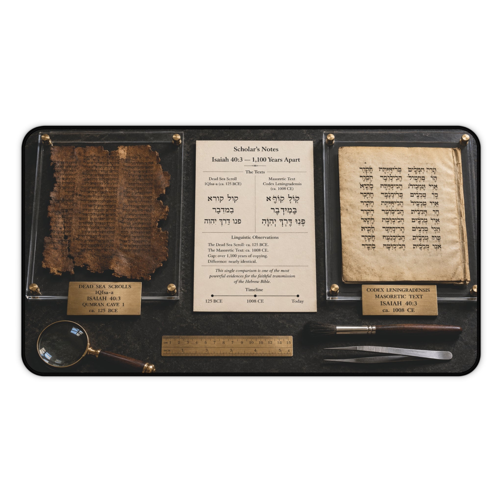 Dead Sea Scrolls & Codex Leningradensis Desk Mat