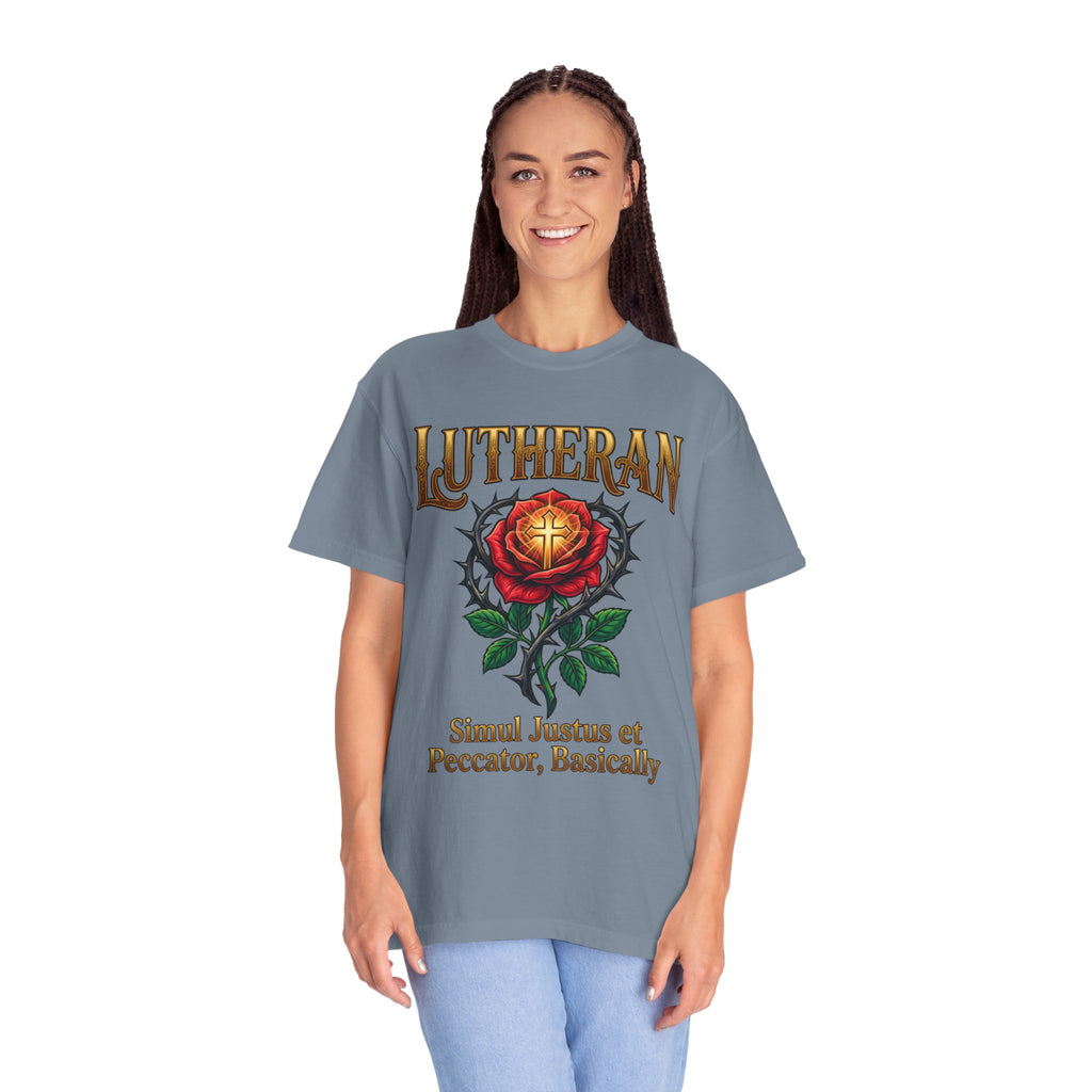 LUTHERAN T-Shirt: Simul Justus Et Peccator Basically