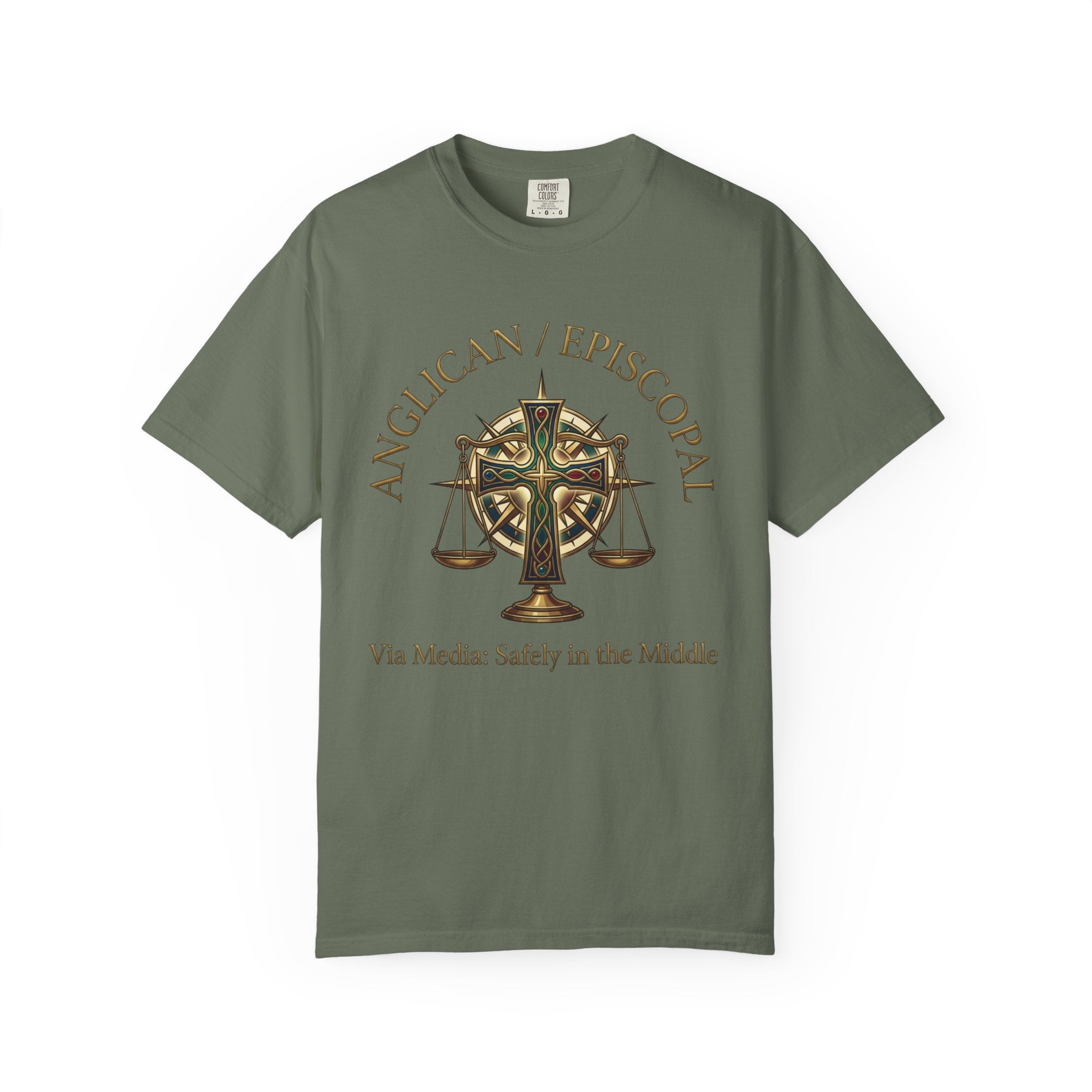 ANGLICAN EPISCOPAL T-Shirt: Via Media Safely in the Middle