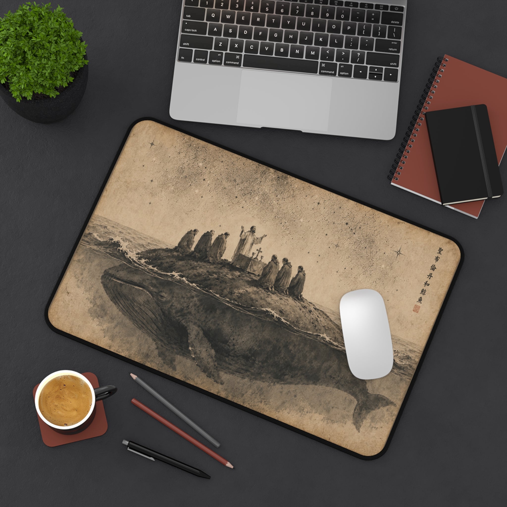 St. Brendan and the Whale Desk Mat