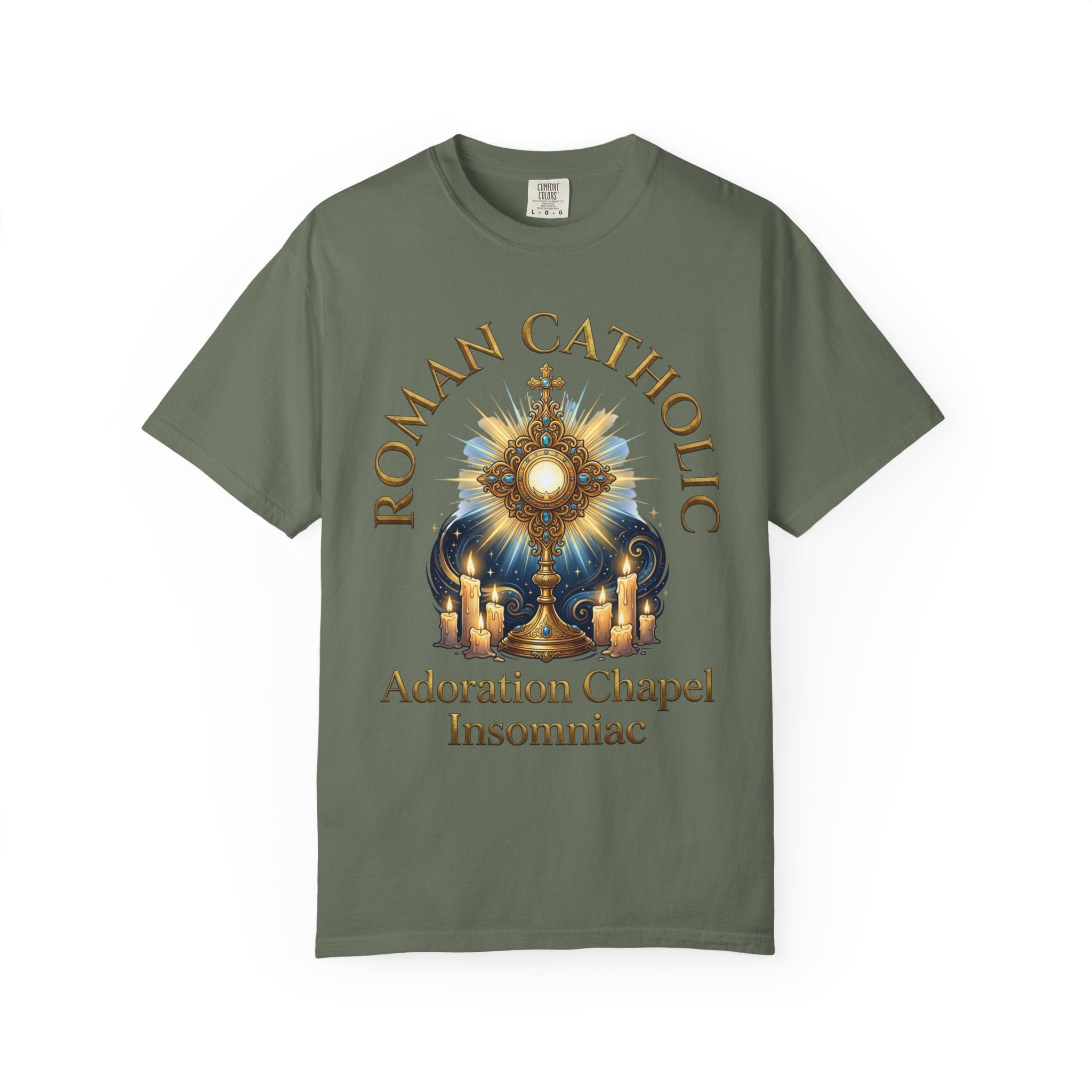 ROMAN CATHOLIC T-Shirt: Adoration Chapel Insomniac