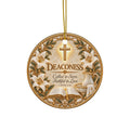 Personalized Deaconess Appreciation Ornament, Deaconess Gift, Church Thank You Gift, Christian Keepsake