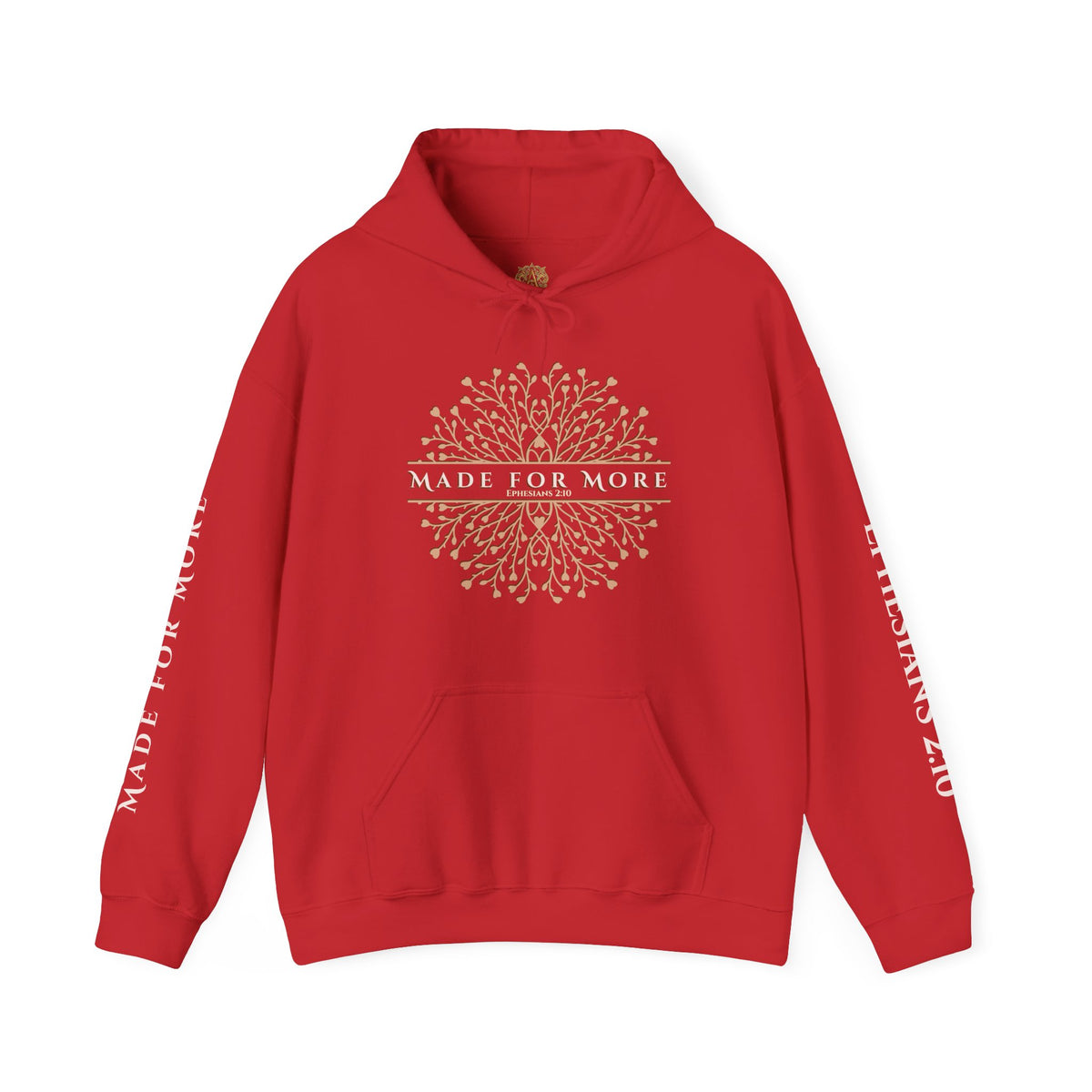 MADE for MORE HOODIE, Christianity Sweatshirt, Ephesians 2:10 Bible Verse Hoodie, Front and Back Design, Christian Gift, Faith Sweatshirt