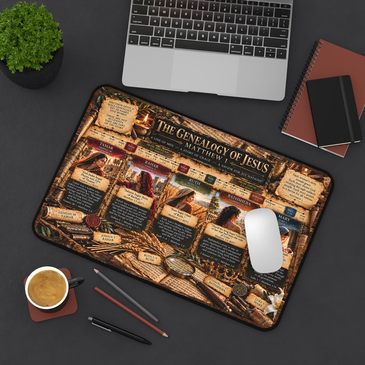 Women in the Genealogy of Jesus Desk Mat