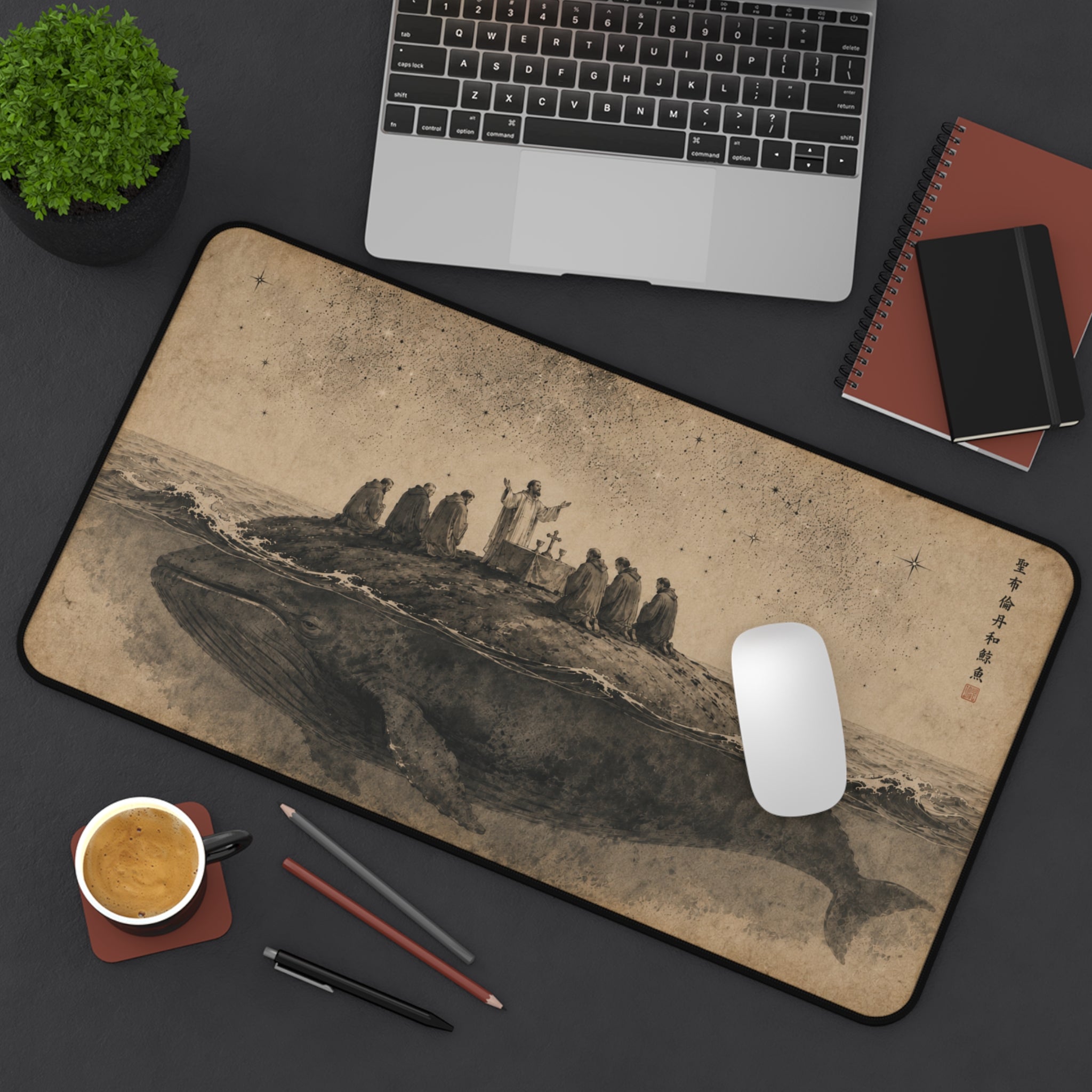 St. Brendan and the Whale Desk Mat