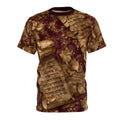 Burgundy Oxblood Dead Sea Scrolls T-Shirt