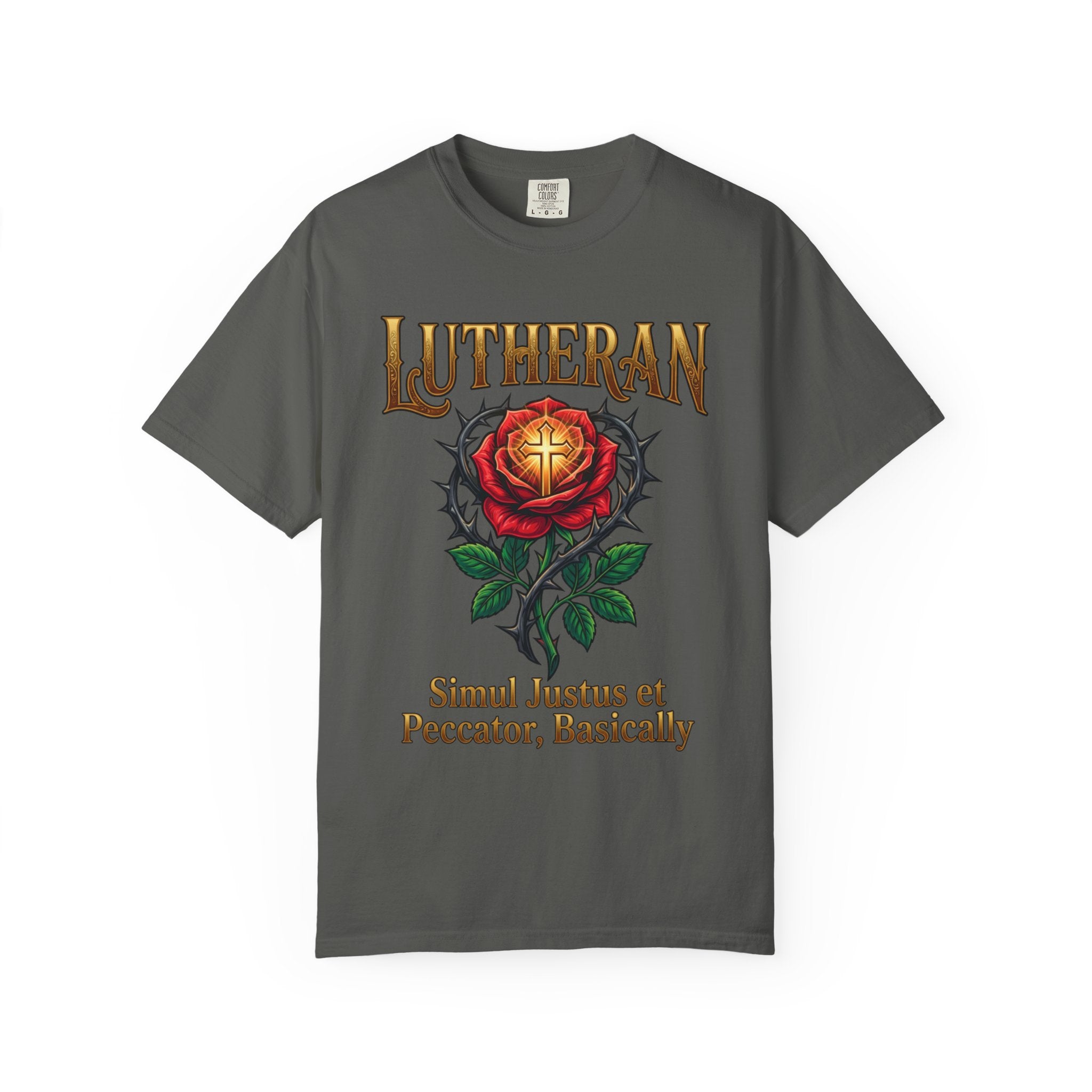 LUTHERAN T-Shirt: Simul Justus Et Peccator Basically