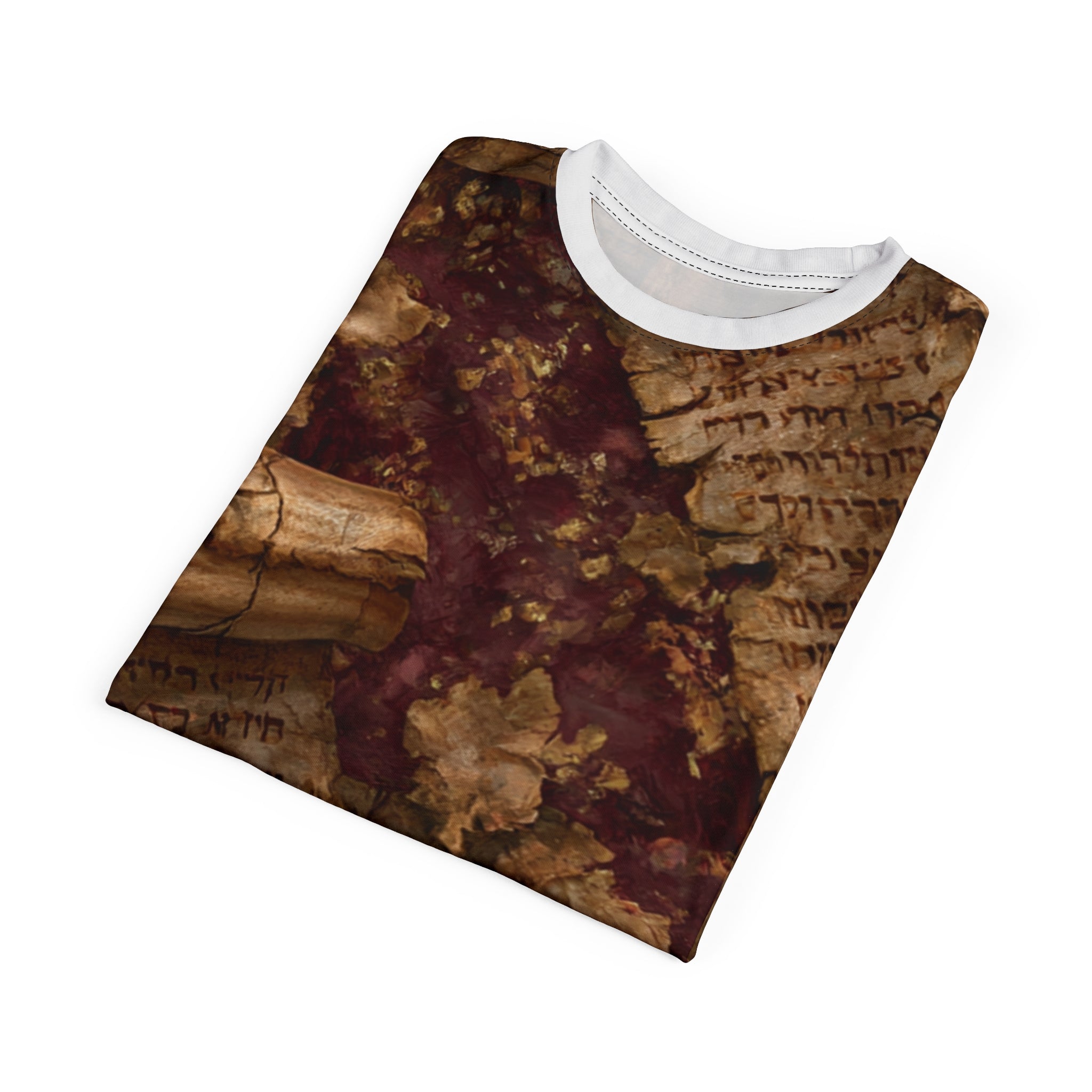 Burgundy Oxblood Dead Sea Scrolls T-Shirt