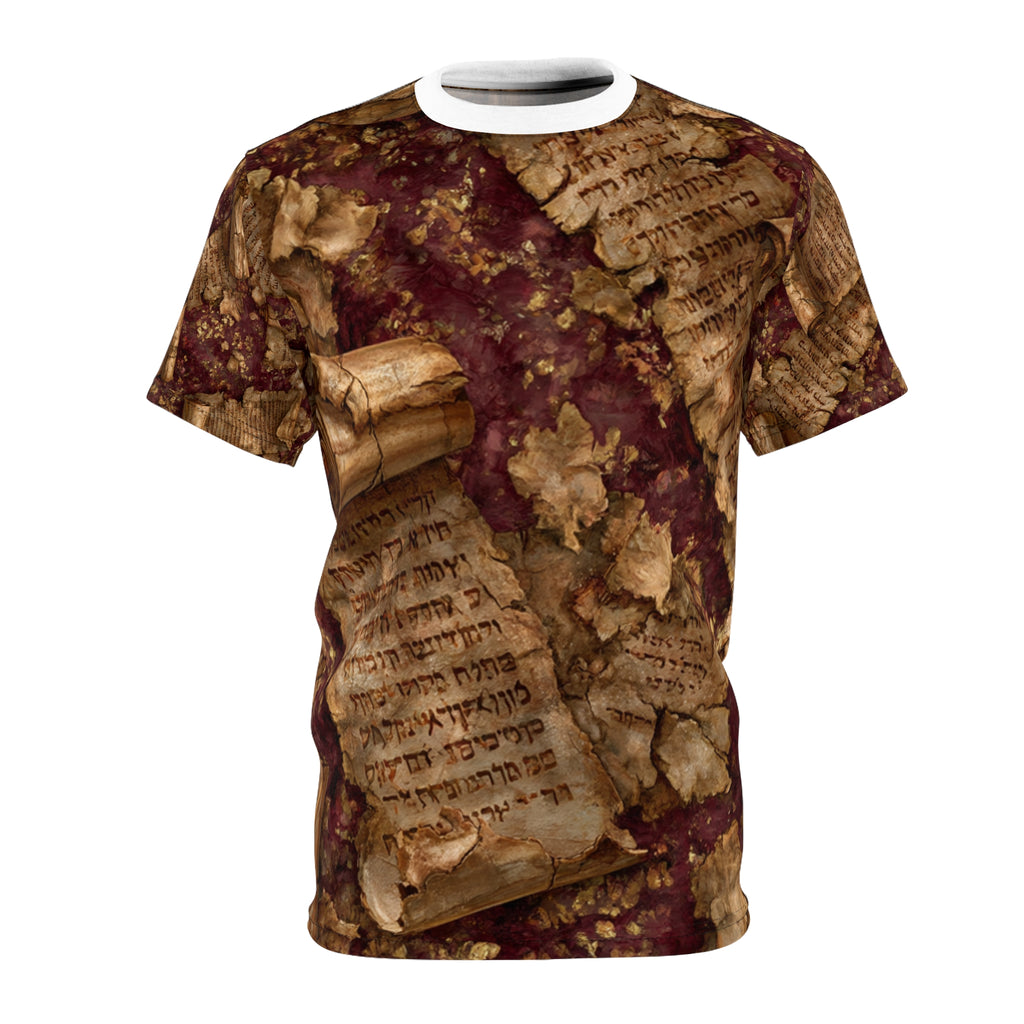 Burgundy Oxblood Dead Sea Scrolls T-Shirt