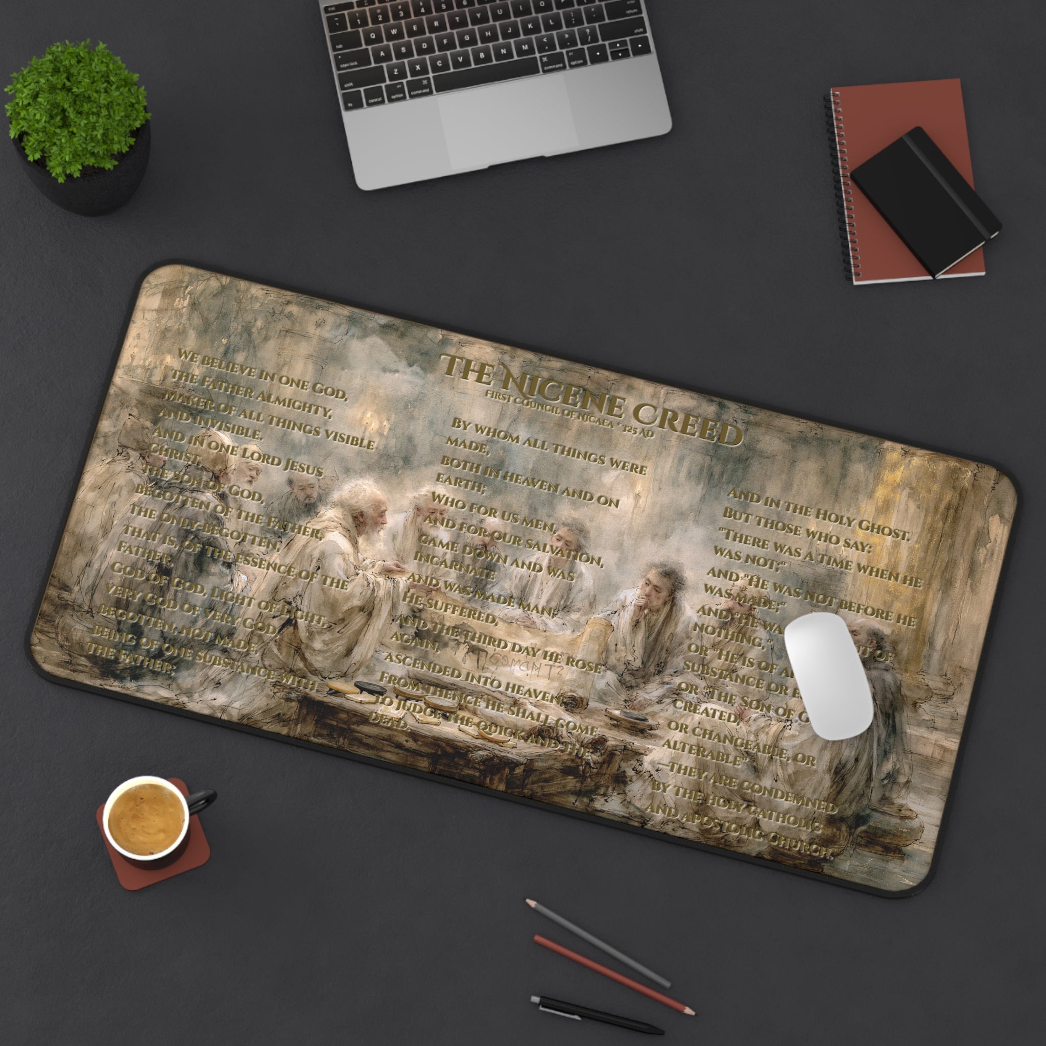 Nicene Creed Desk Mat, First Council of Nicaea 325AD