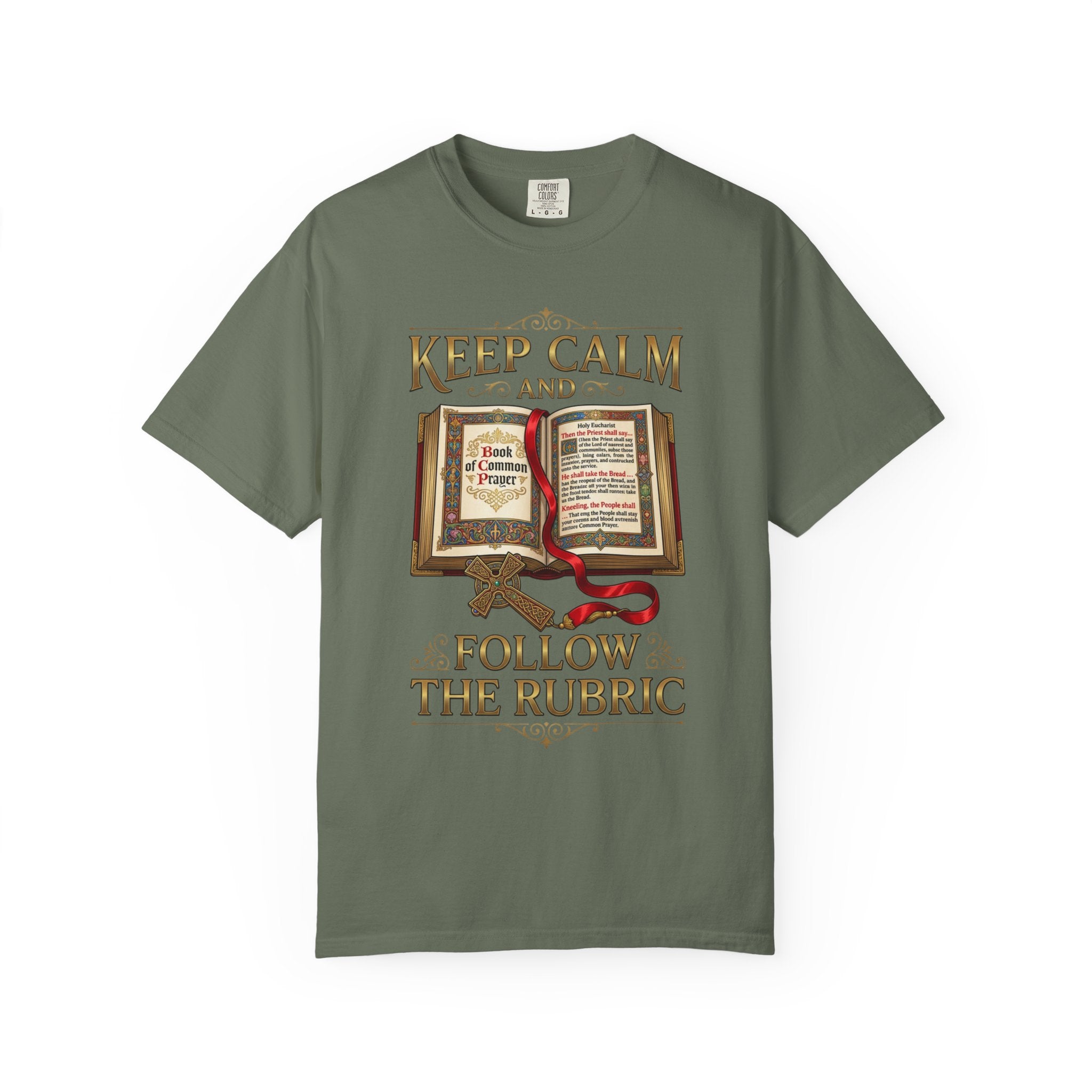 ANGLICAN EPISCOPAL T-Shirt: Keep Calm and Follow the Rubric