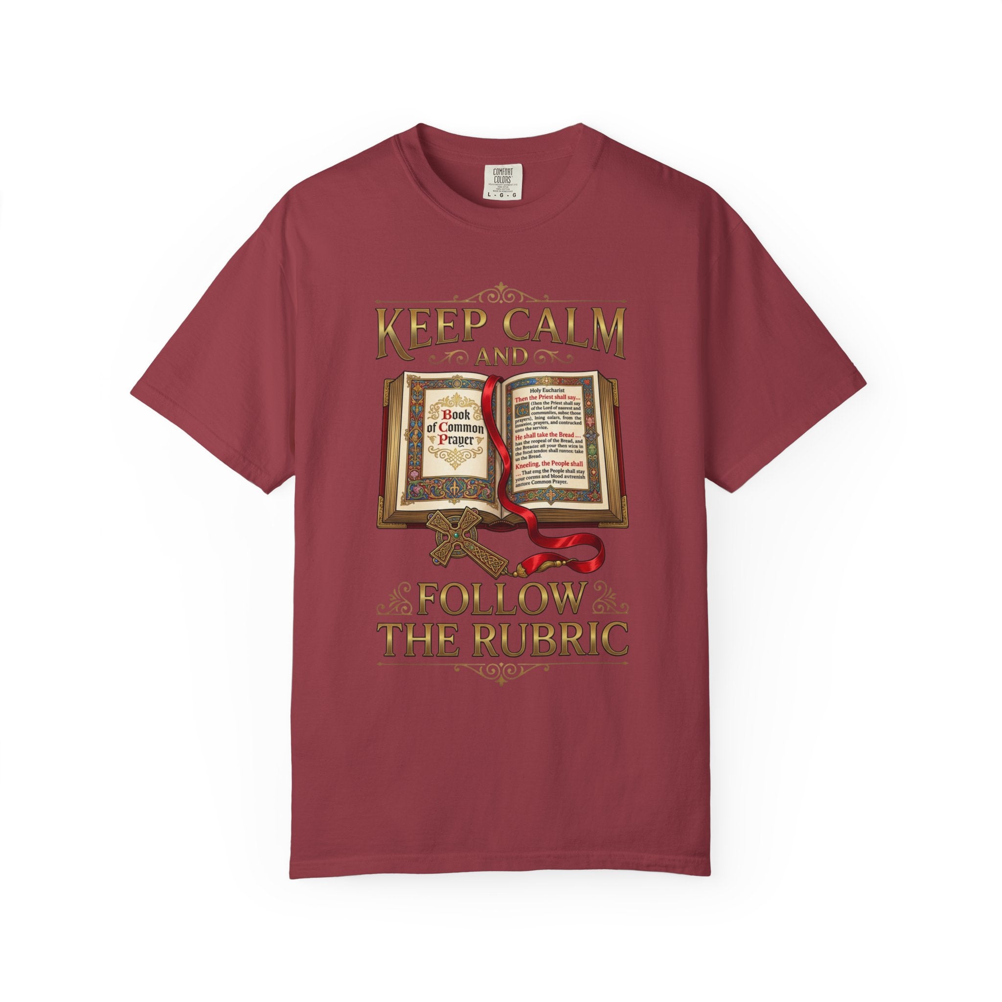 ANGLICAN EPISCOPAL T-Shirt: Keep Calm and Follow the Rubric