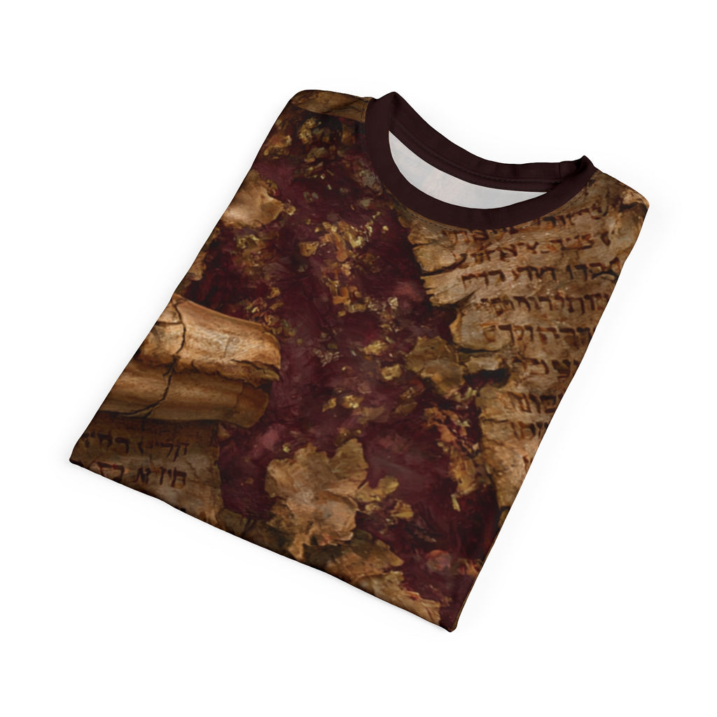 Burgundy Oxblood Dead Sea Scrolls T-Shirt