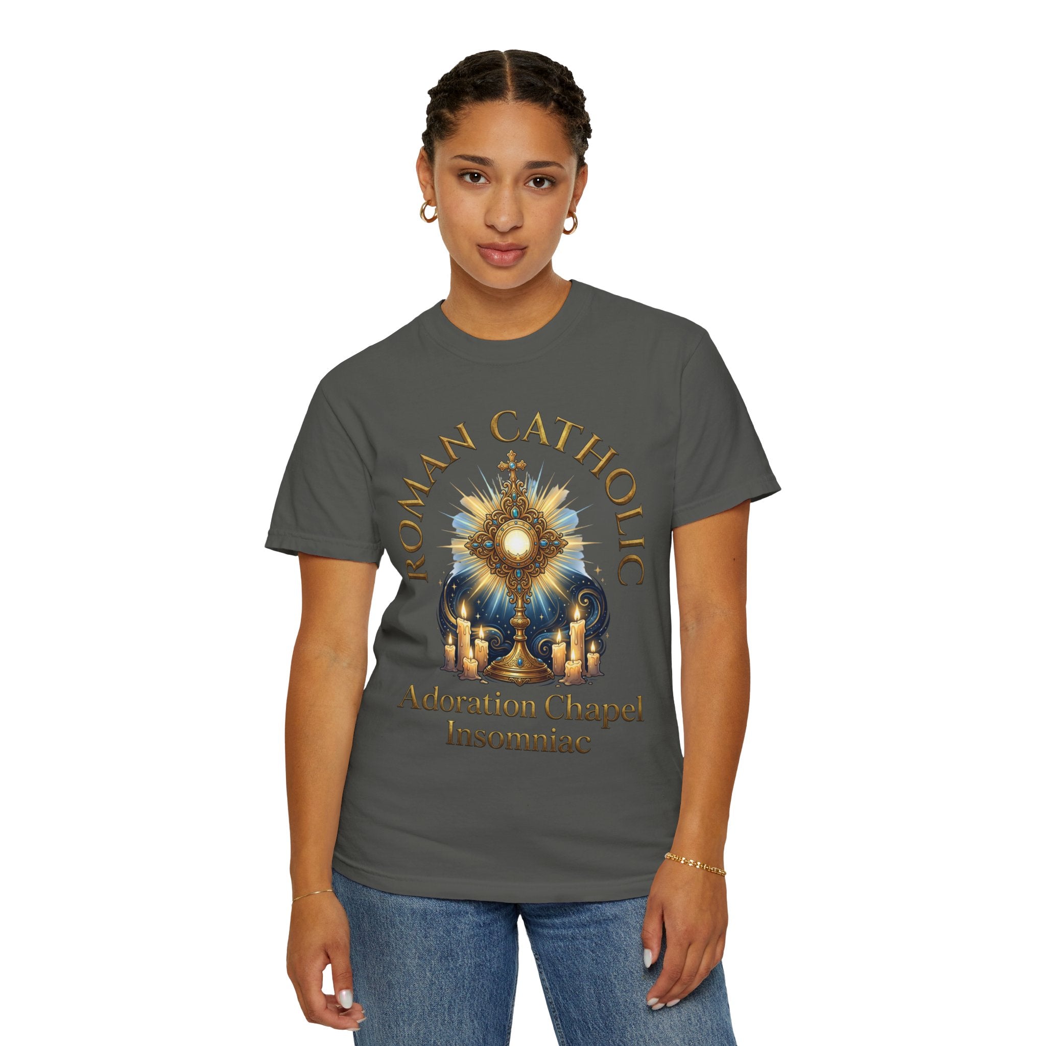 ROMAN CATHOLIC T-Shirt: Adoration Chapel Insomniac