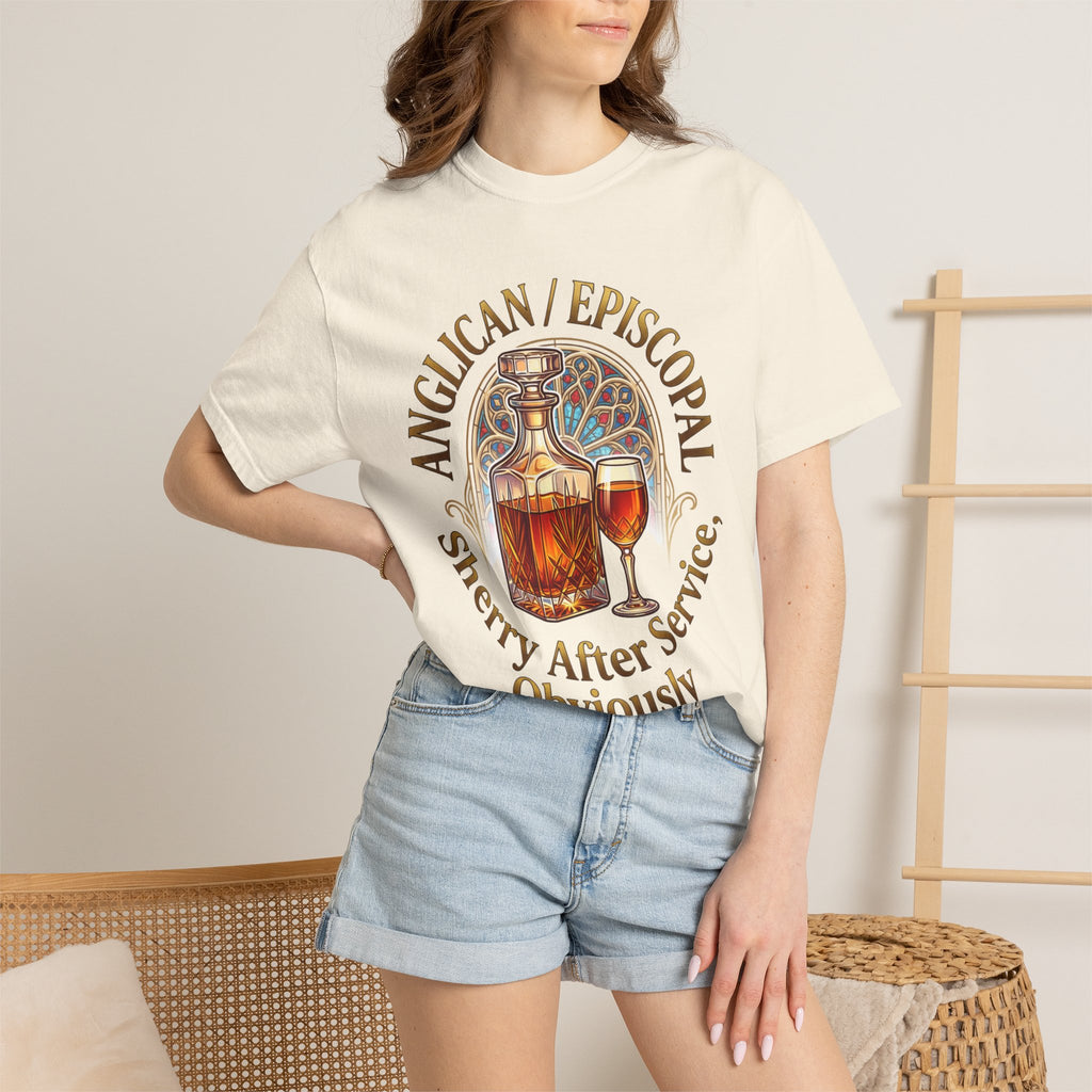 ANGLICAN EPISCOPAL T-Shirt: Sherry After Service Obviously