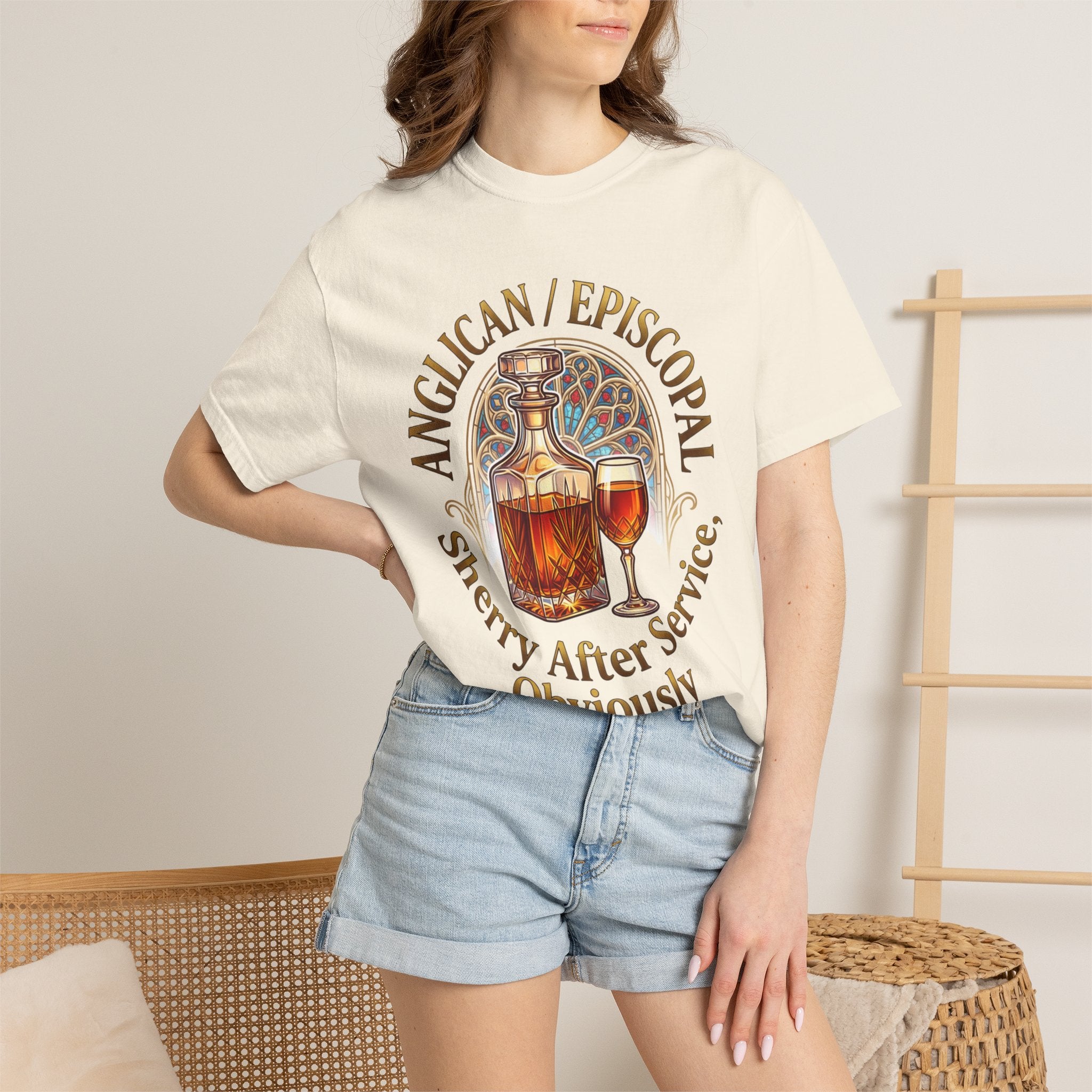 ANGLICAN EPISCOPAL T-Shirt: Sherry After Service Obviously