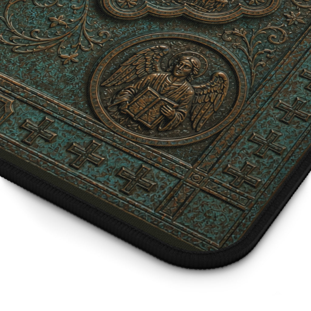 Life of Christ Bronze Relief Desk Mat