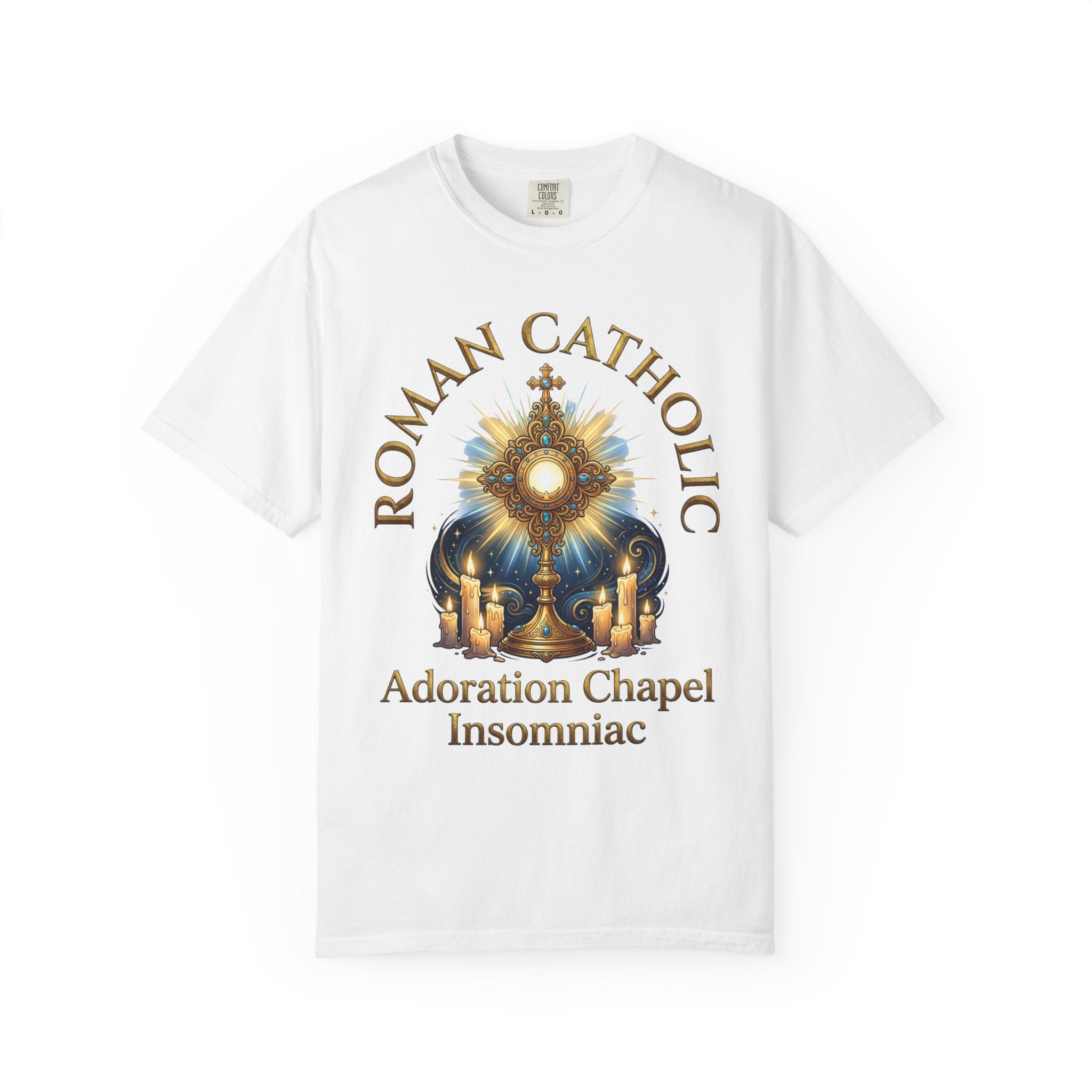 ROMAN CATHOLIC T-Shirt: Adoration Chapel Insomniac
