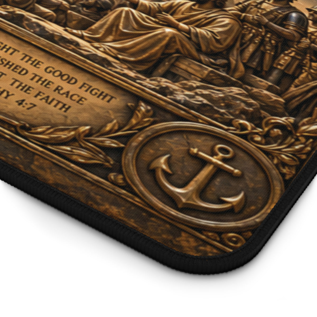 Journeys of Paul Desk Mat, Bronze Relief