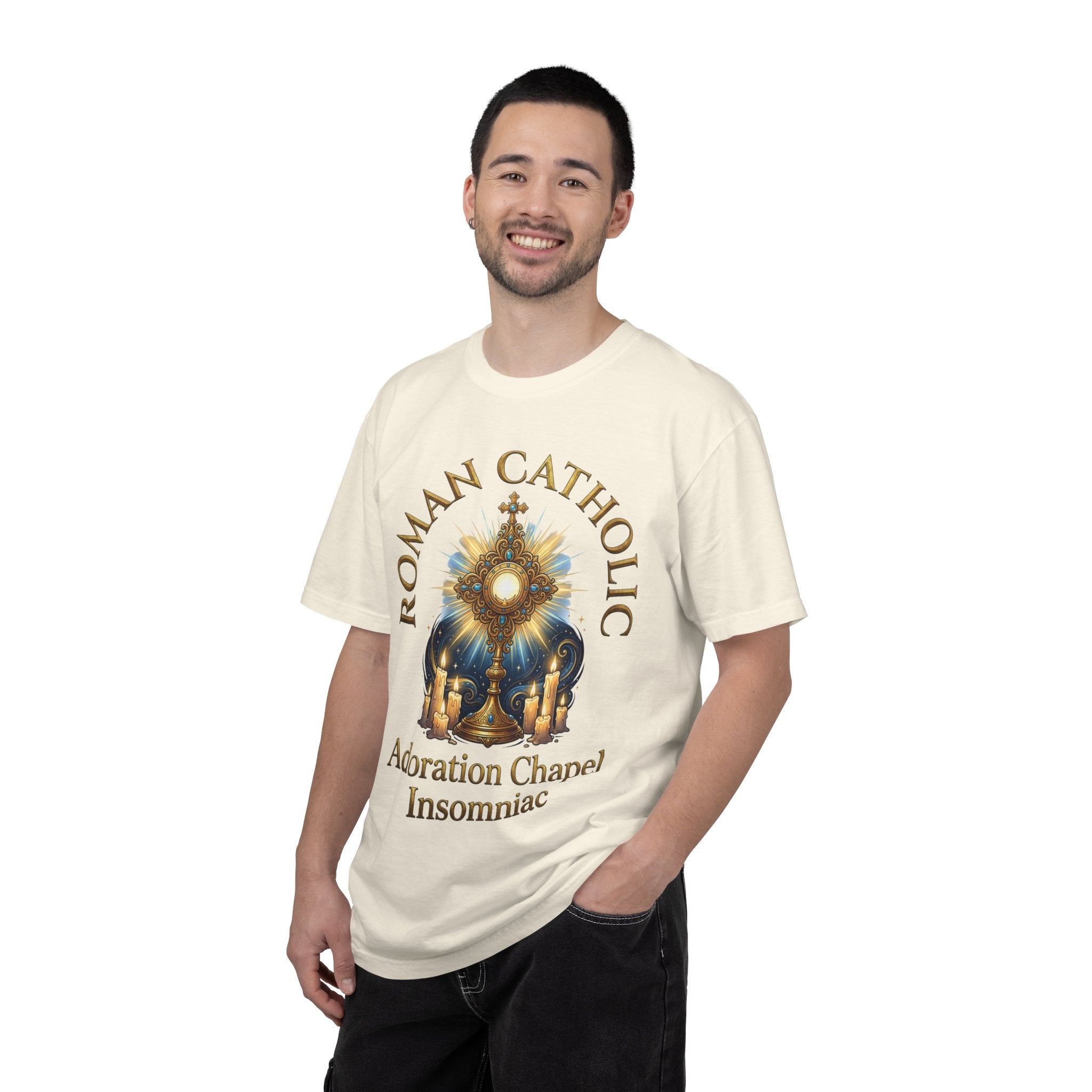 ROMAN CATHOLIC T-Shirt: Adoration Chapel Insomniac
