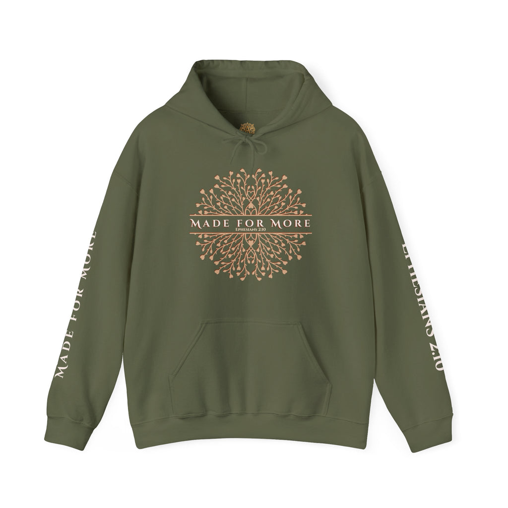 MADE for MORE HOODIE, Christianity Sweatshirt, Ephesians 2:10 Bible Verse Hoodie, Front and Back Design, Christian Gift, Faith Sweatshirt