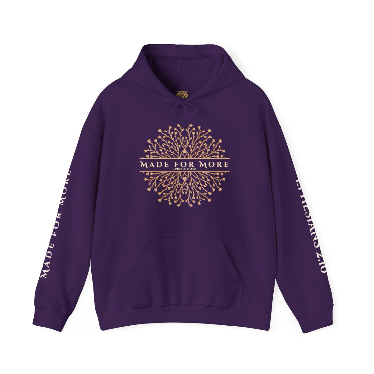 MADE for MORE HOODIE, Christianity Sweatshirt, Ephesians 2:10 Bible Verse Hoodie, Front and Back Design, Christian Gift, Faith Sweatshirt