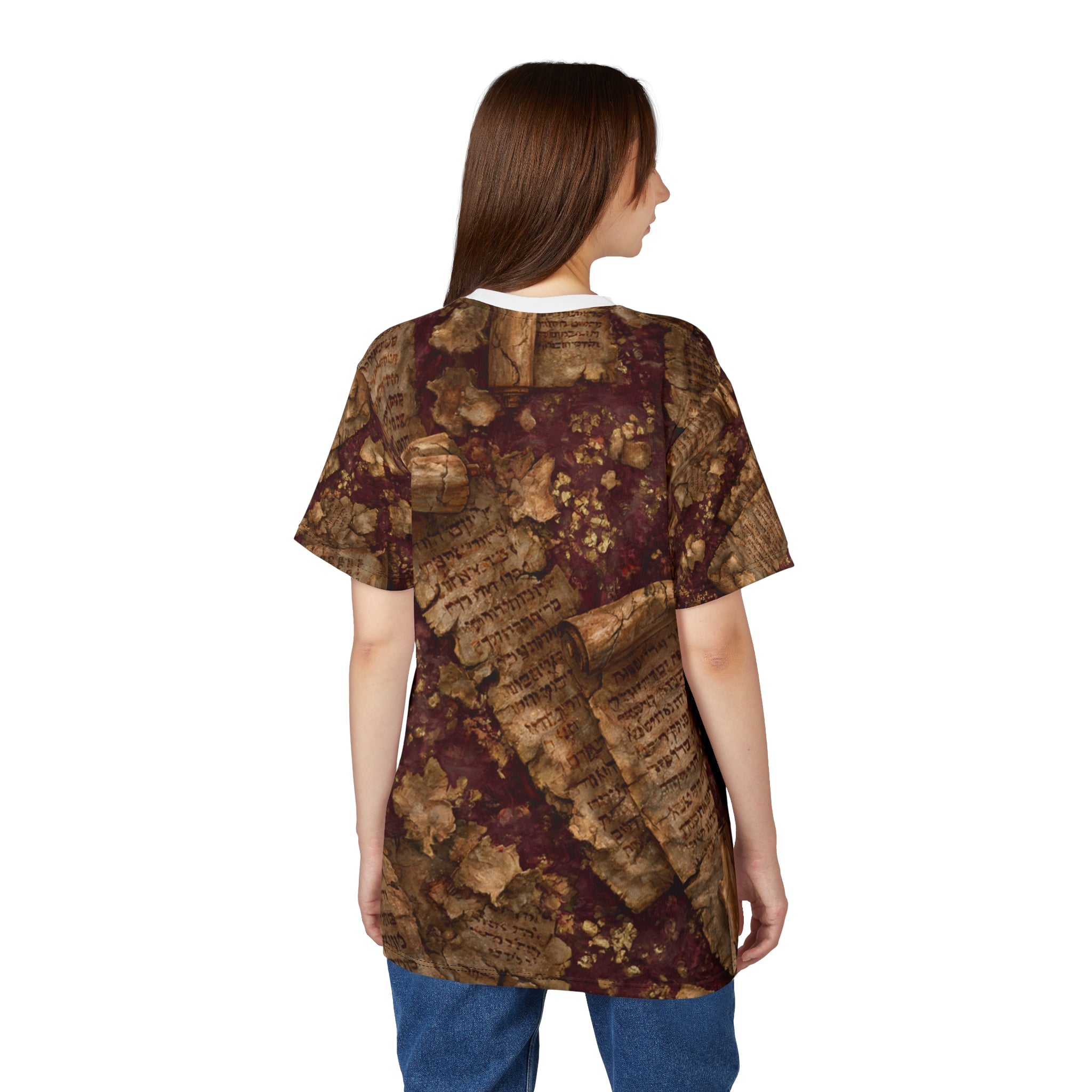 Burgundy Oxblood Dead Sea Scrolls T-Shirt