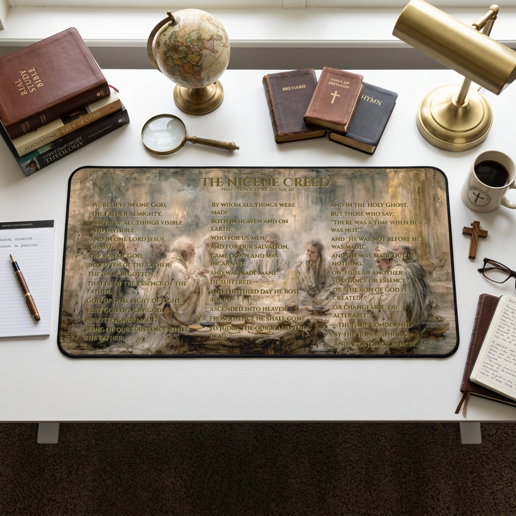 Nicene Creed Desk Mat, First Council of Nicaea 325AD