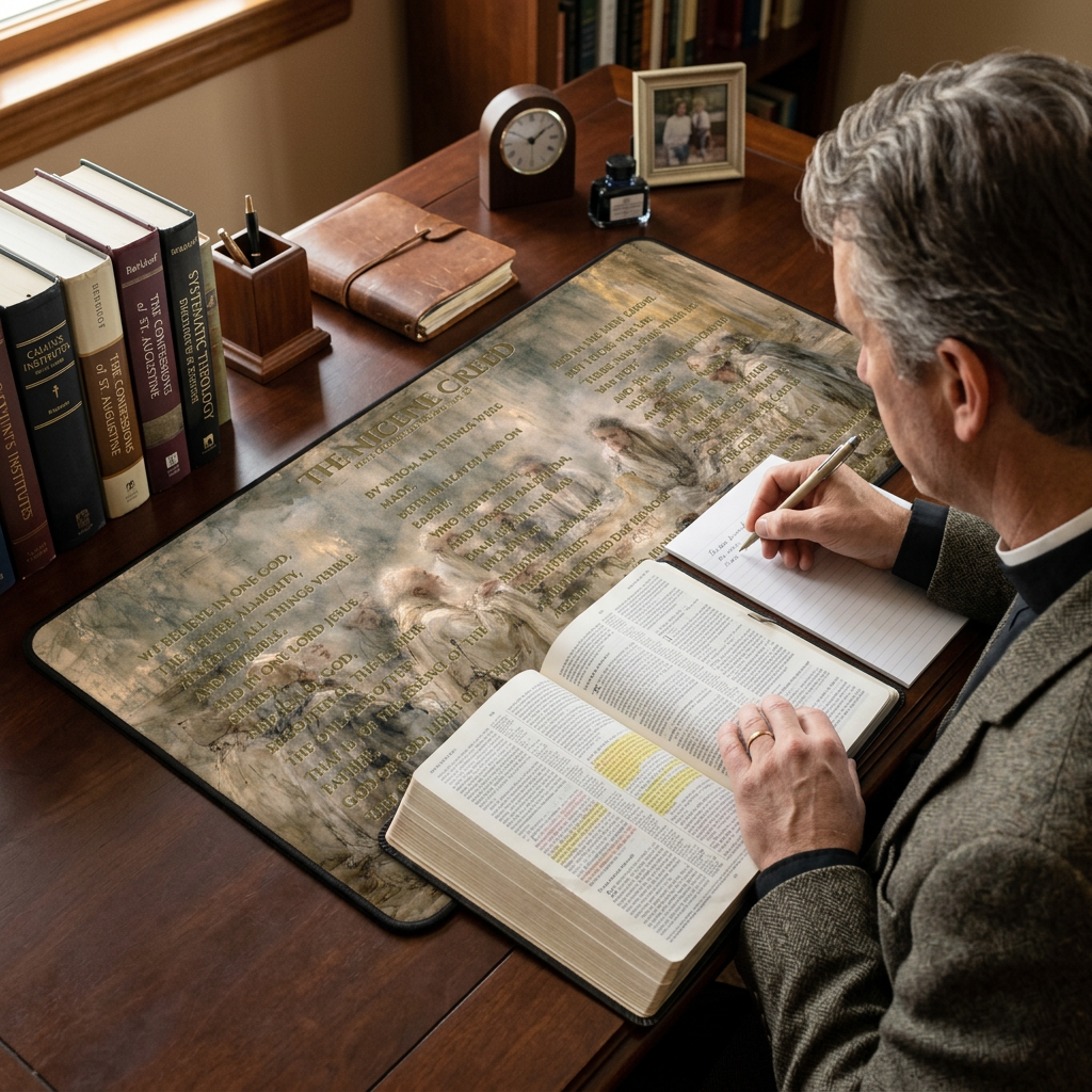 Nicene Creed Desk Mat, First Council of Nicaea 325AD