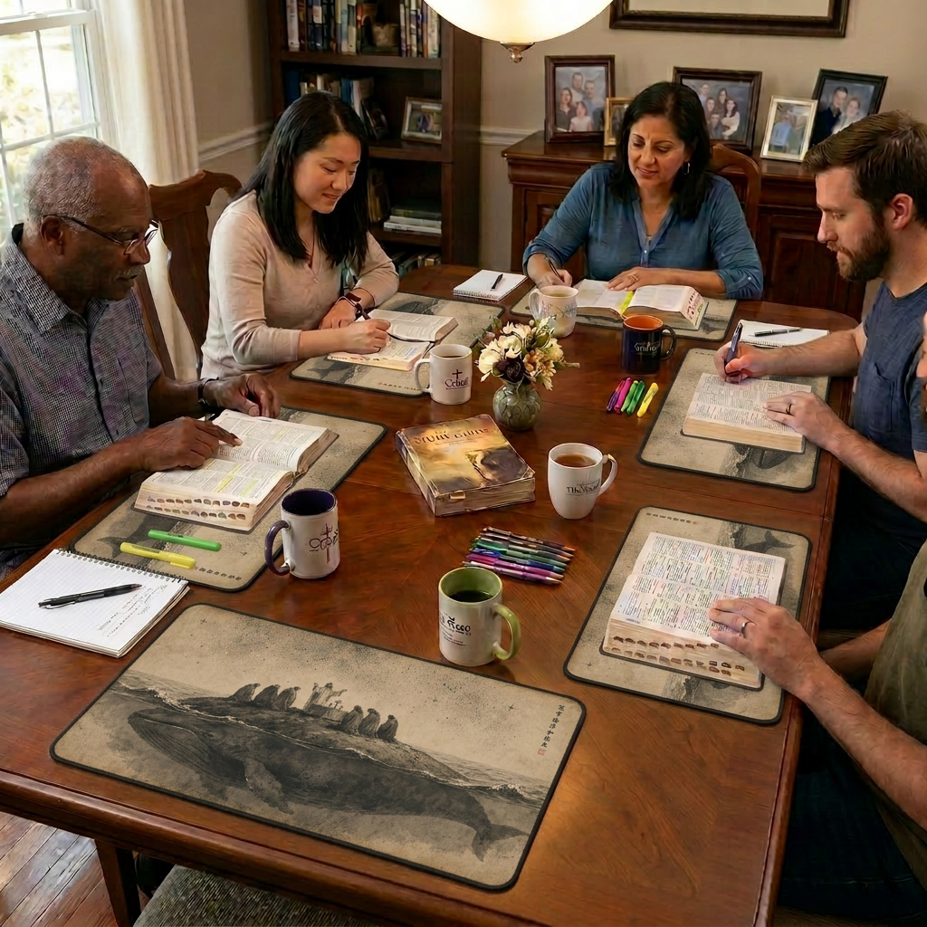 St. Brendan and the Whale Desk Mat
