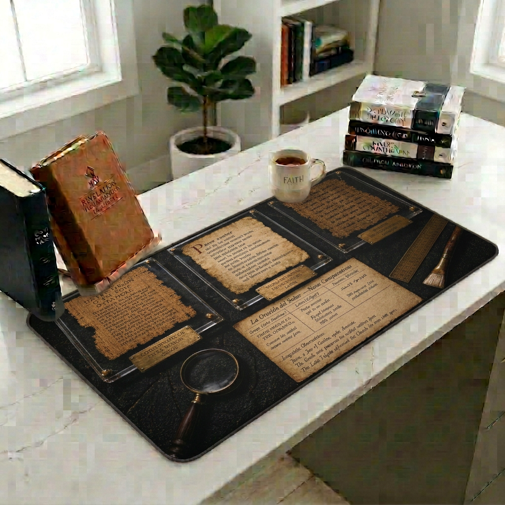 Padre Nuestro en Griego, Latín y Arameo Alfombrilla de Escritorio