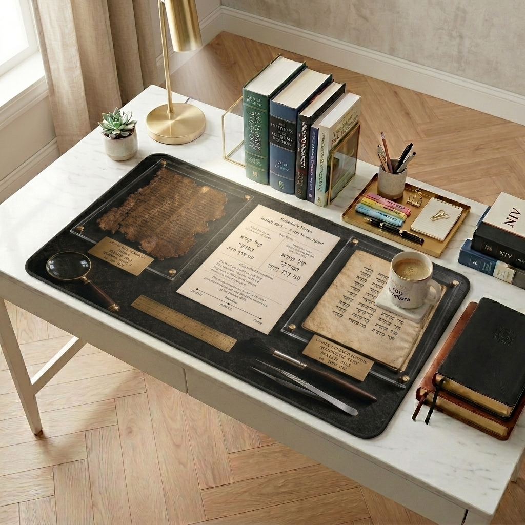 Dead Sea Scrolls & Codex Leningradensis Desk Mat