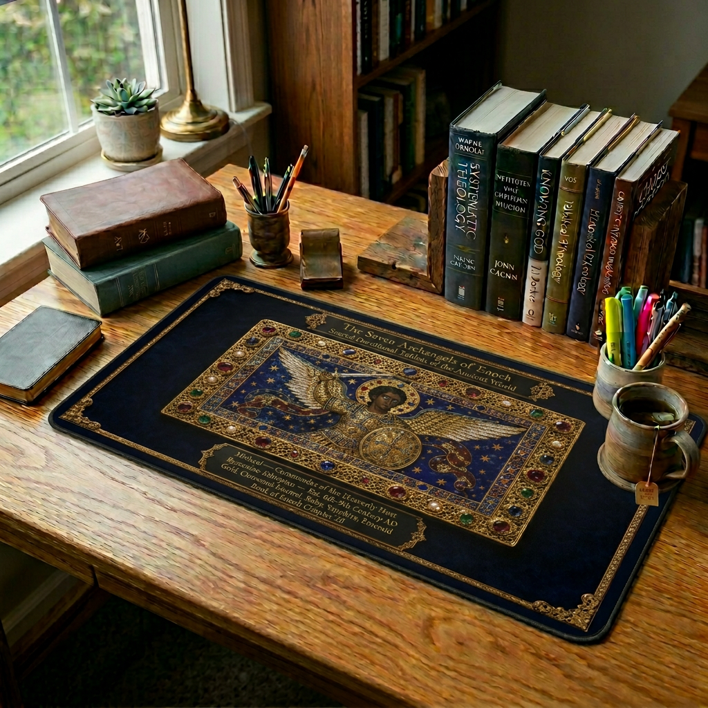 Archangel Michael Desk Mat