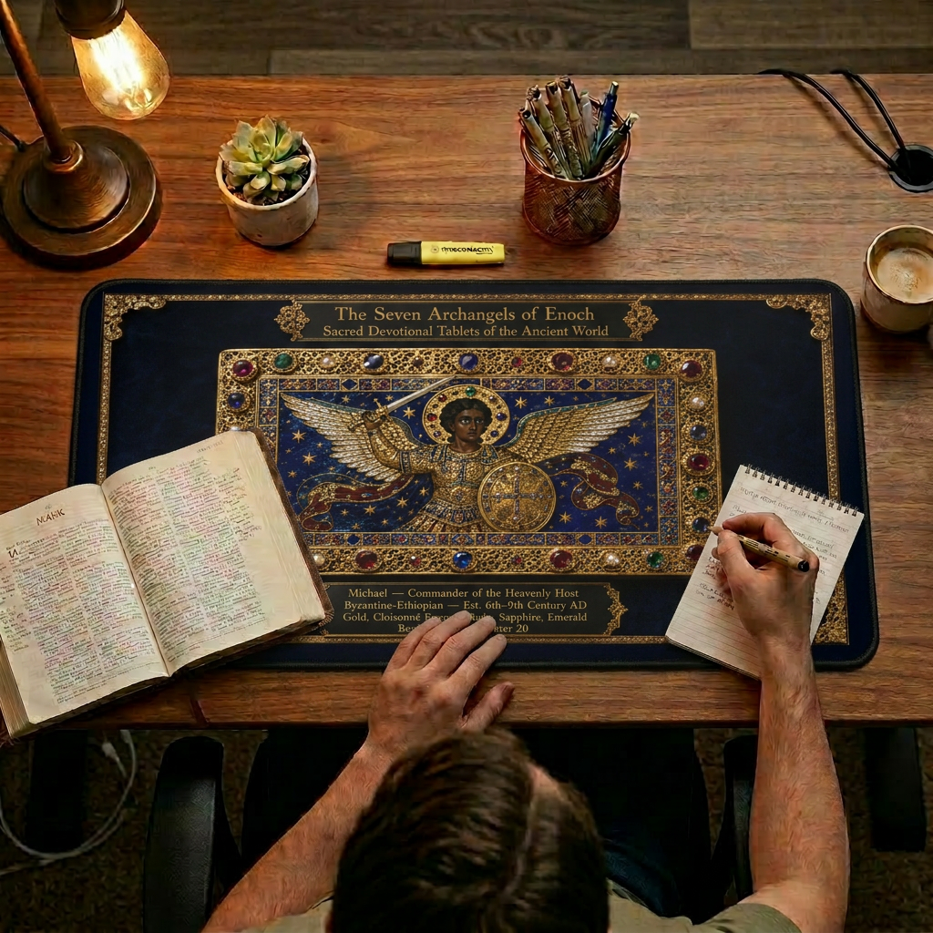 Archangel Michael Desk Mat