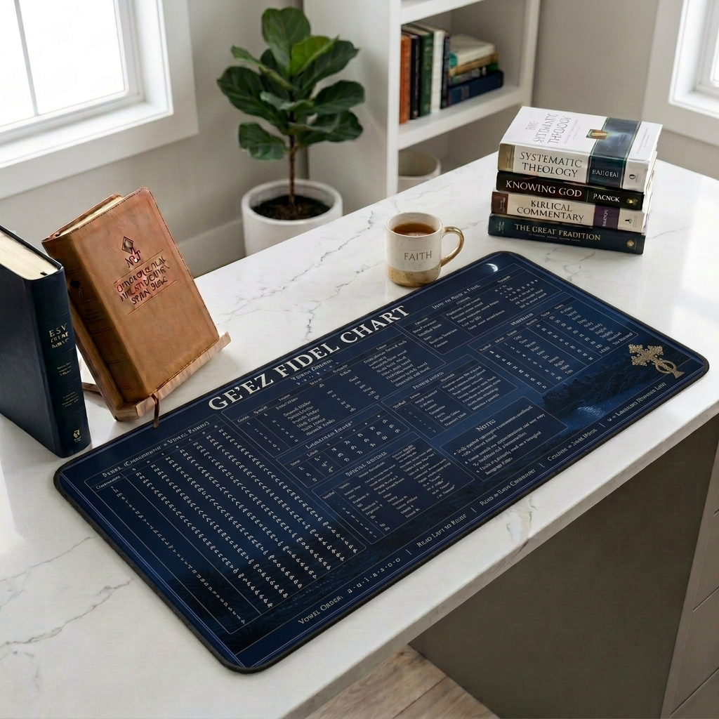 Ge'ez Fidel Chart Desk Mat