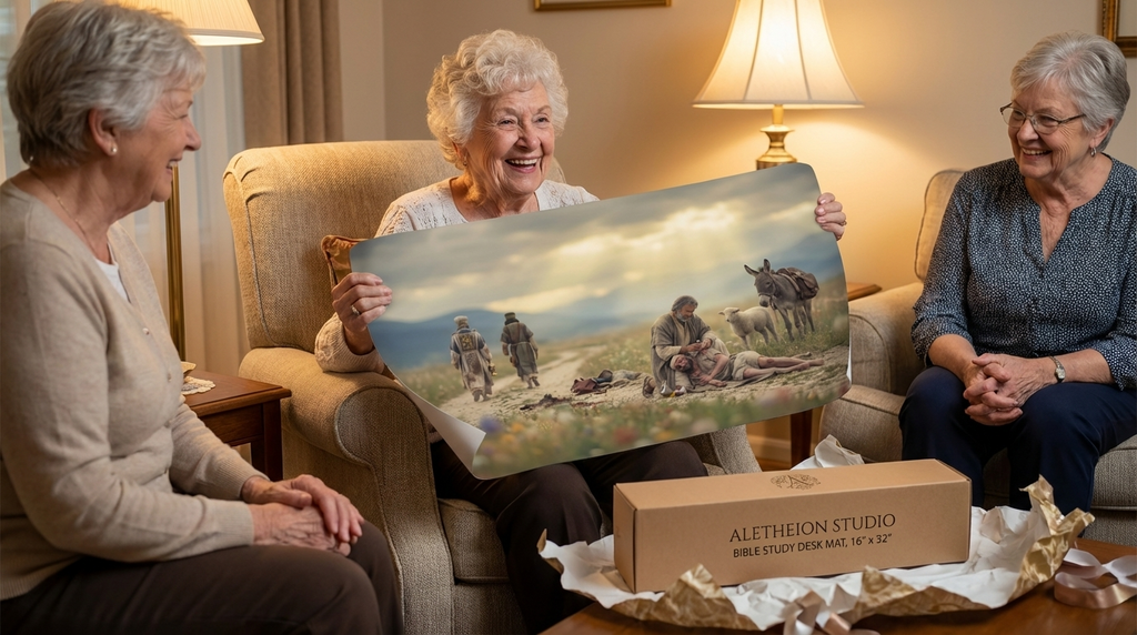 The Good Samaritan Desk Mat