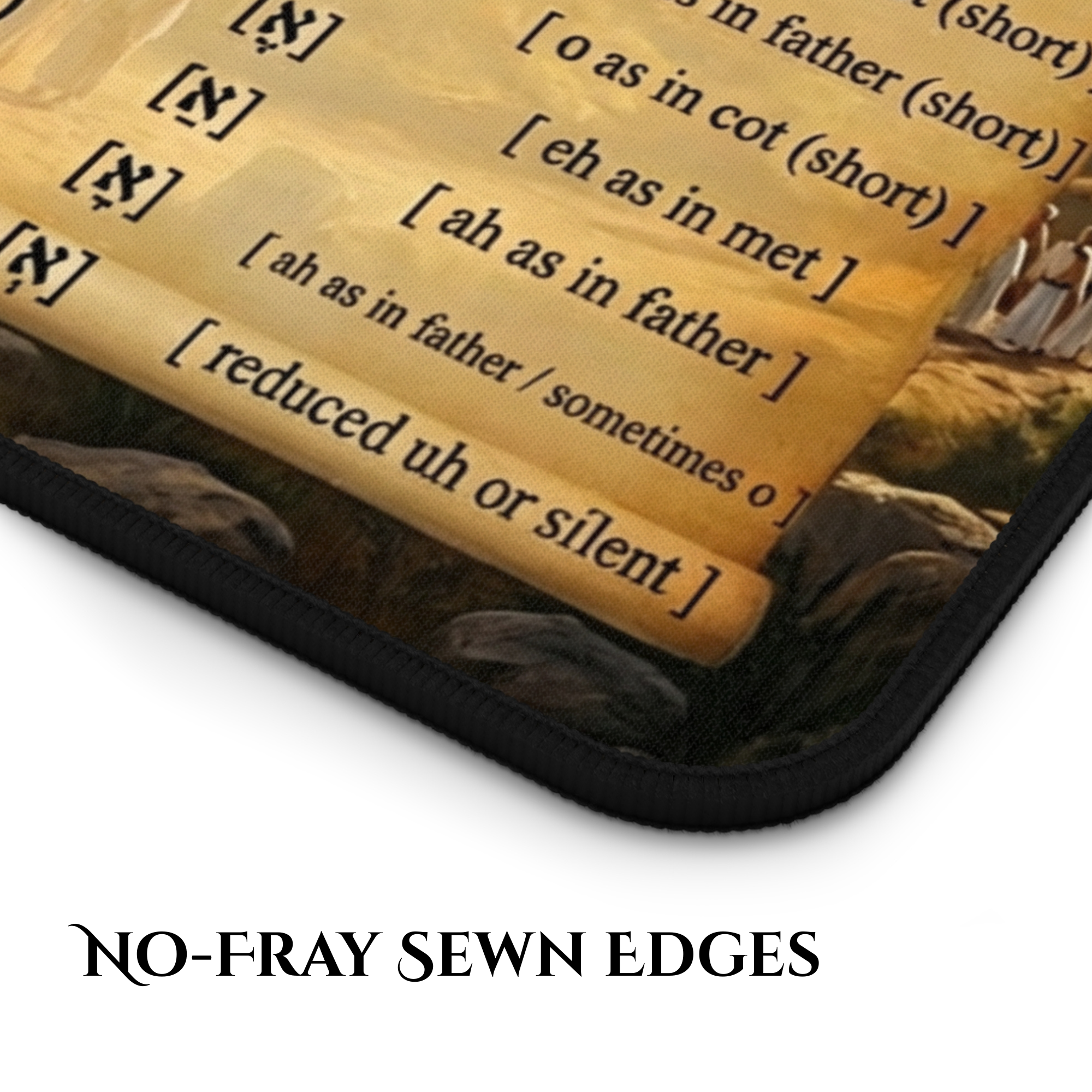 Hebrew Alphabet Desk Mat