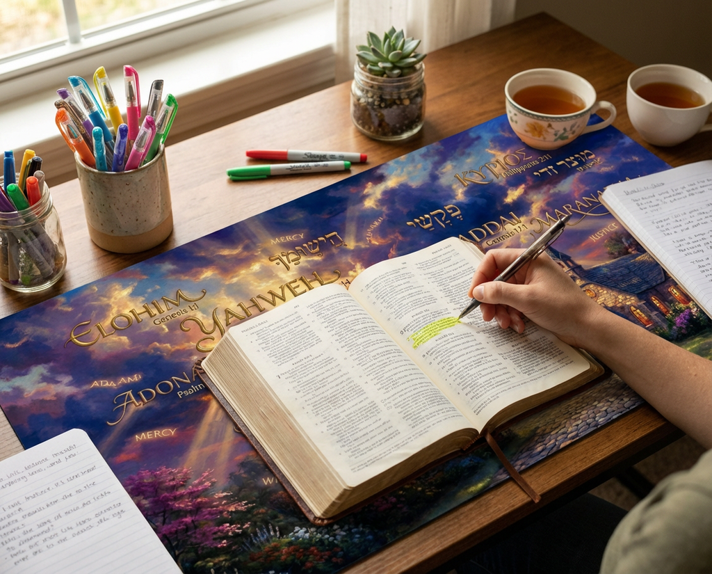 Names of God Desk Mat