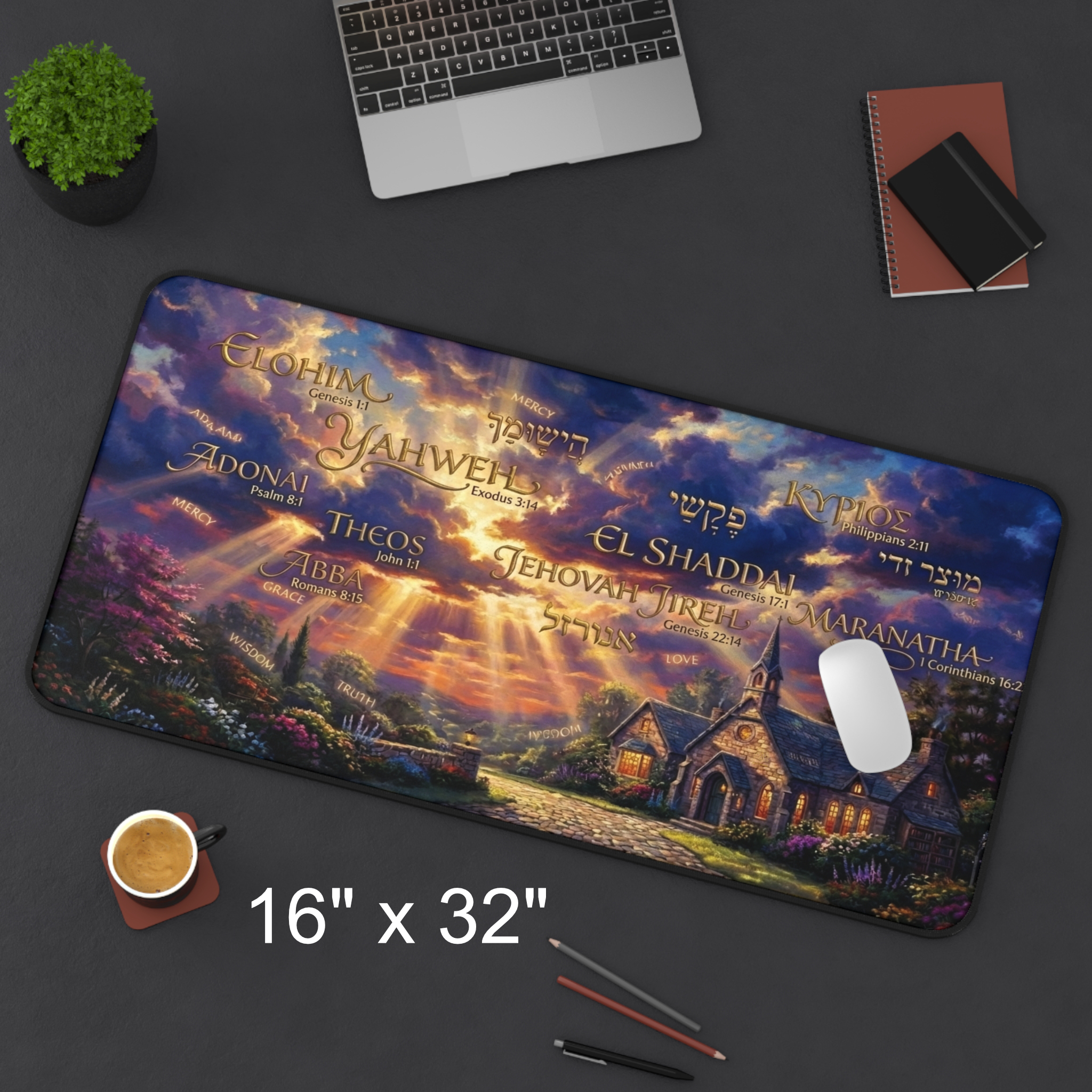 Names of God Desk Mat