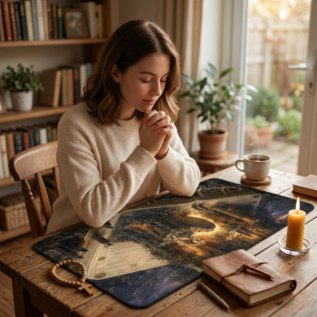 The Resurrection Desk Mat - Illuminated Bible
