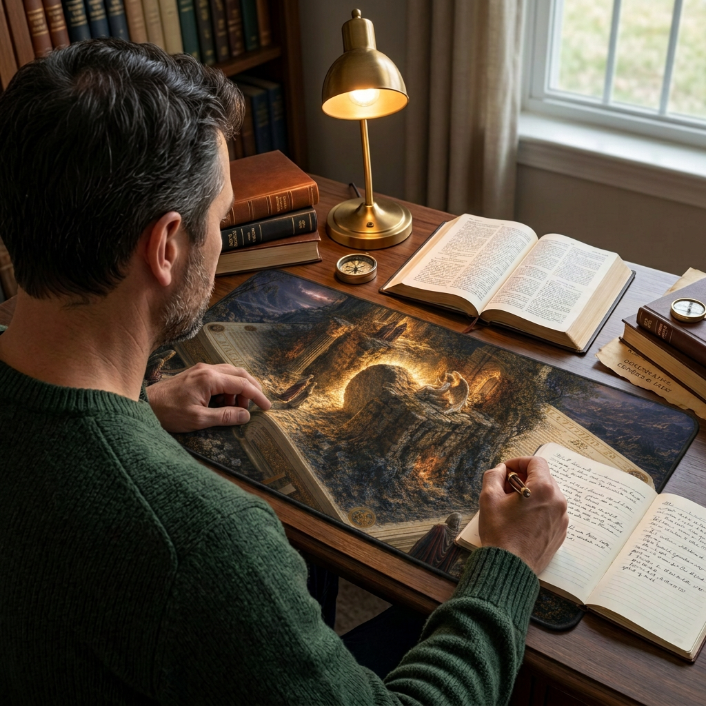 The Resurrection Desk Mat - Illuminated Bible