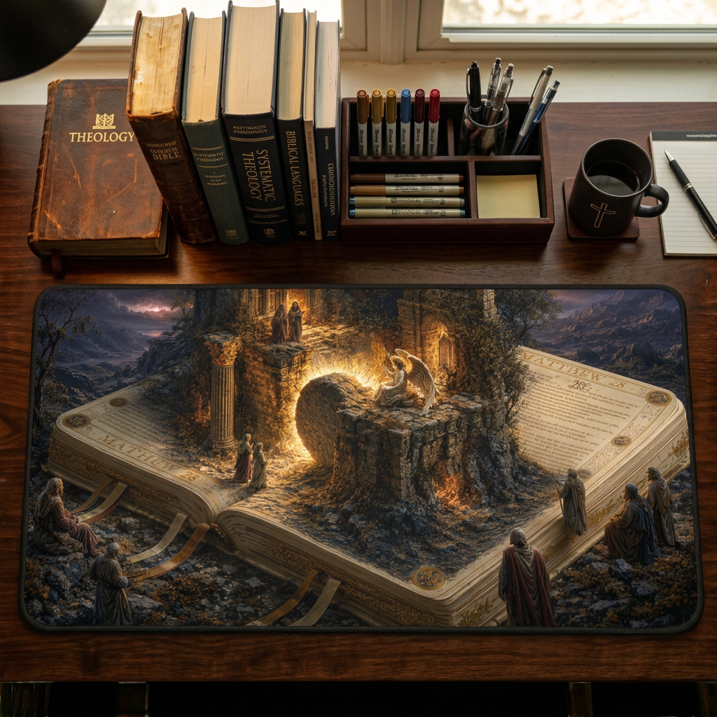 The Resurrection Desk Mat - Illuminated Bible
