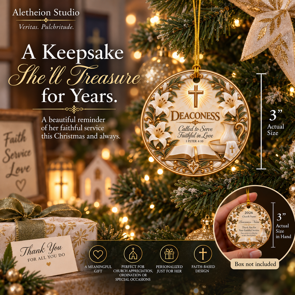Personalized Deaconess Appreciation Ornament, Deaconess Gift, Church Thank You Gift, Christian Keepsake