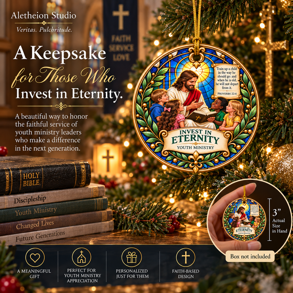 Personalized Youth Ministry Appreciation Ornament, Years of Service Gift for Youth Pastor or Church Leader, Proverbs 22:6