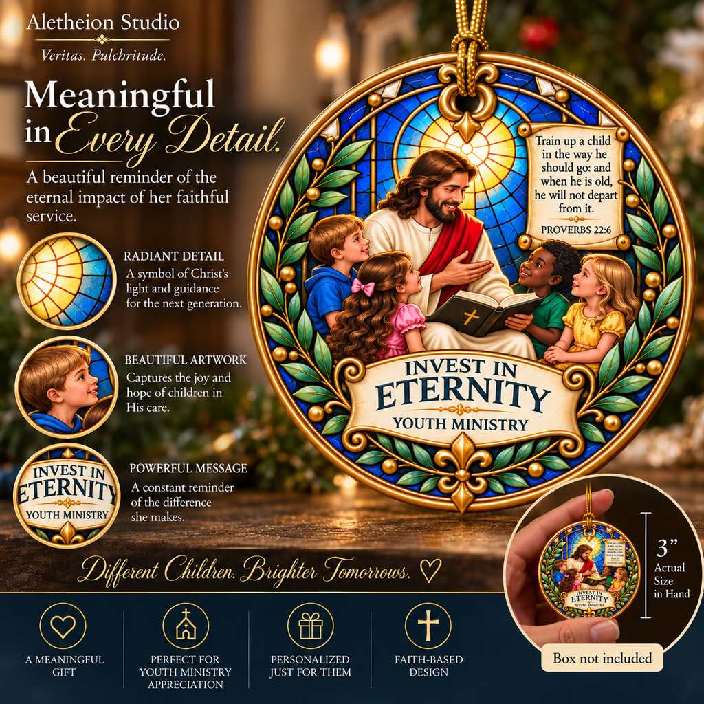 Personalized Youth Ministry Appreciation Ornament, Years of Service Gift for Youth Pastor or Church Leader, Proverbs 22:6