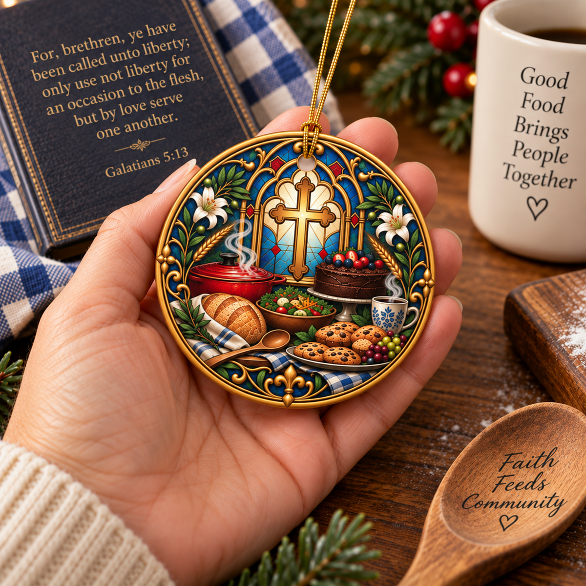 Personalized Culinary Ministry Appreciation Ornament | Years of Service Church Volunteer Gift