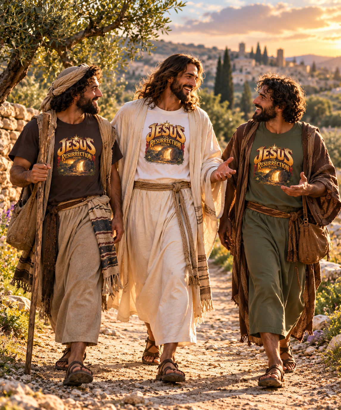 Jesus Resurrection Tour Shirt, Christian Concert Tee, Vintage Bible Graphic T-Shirt, Empty Tomb, He Is Risen, Two Sided Religious Gift