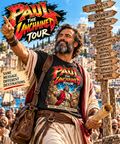 Paul the Apostle Unchained Tour T-Shirt, Vintage 80s Christian Rock Concert Tee, Biblical Tour Dates, 2-Sided Graphic Shirt, Christian Gift